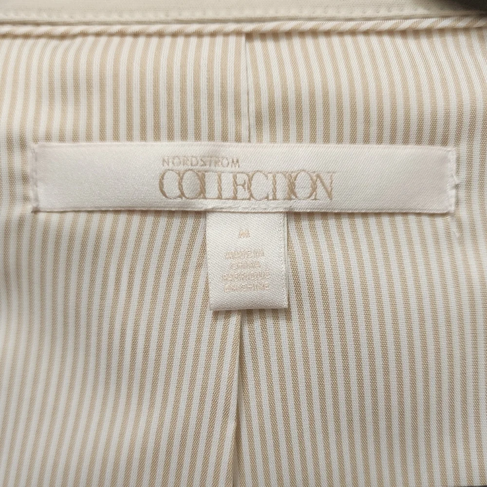Nordstrom Collection Cotton Belted Trench Coat , Medium - Picture 6 of 7
